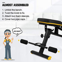 Load image into Gallery viewer, Adjustable Weight Bench for Home Gym, Doufit WB-01 Foldable Workout Bench Press, Indoor Multi-Purpose Exercise Incline Decline Bench