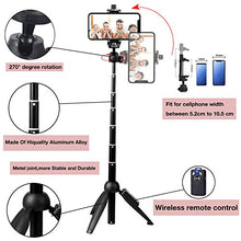 Load image into Gallery viewer, Bluehorn All in one Portable 40 Inch Aluminum Alloy Selfie Stick Phone Tripod with Wireless Remote Shutter for iPhone 12 11 pro Xs Max Xr X 8 7 6 Plus, Android Samsung Smartphone Vlogging Live Stream