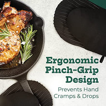 Load image into Gallery viewer, Big Red House Mini Oven Mitts, Made with Recycled Cotton Infill, 480 F Heat Resistant, 1 Pair Black