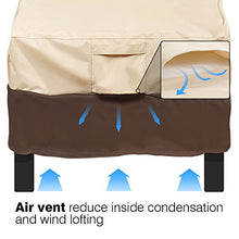 Load image into Gallery viewer, Vailge Patio Chair Covers, Lounge Deep Seat Cover, Heavy Duty and Waterproof Outdoor Lawn Patio Furniture Covers (2 Pack - Large, Beige & Brown)