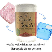 Load image into Gallery viewer, Kohana Baby Soft Biodegradable Bamboo Diaper Liners for Easy Cloth Diapering | Unscented & Chlorine Free - 200 Sheets (2 PK)