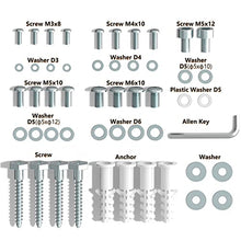 Load image into Gallery viewer, WALI Projector Ceiling Mount, Universal Low Profile Projector Mount with Retractable Arms and Multiple Adjustment Function (PM-002-W), White