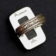Load image into Gallery viewer, Gorgeous Montana Moss Agate 925 Sterling Silver Ring Handmade NEW - Beautiful Floral Design Shank