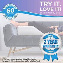 Load image into Gallery viewer, Leg Elevation Memory Foam Pillow with Removeable, Washable Cover - Elevated Pillows for Sleeping, Blood Circulation, Leg Swelling Relief and Sciatica Pain Relief - Pillow for Back Pain and Pregnancy