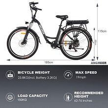 Load image into Gallery viewer, 26" Electric City Bike, Removable 12.5Ah Lithium-ion Battery Pack Integrated with Frame, 35 Miles Range and Dual Disc Brakes Alloy Electric Bicycle