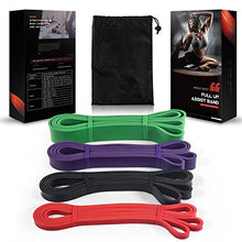 Load image into Gallery viewer, LEEKEY Resistance Band Set, Pull Up Assist Bands - Stretch Resistance Band - Mobility Band Powerlifting Bands For Resistance Training, Physical Therapy, Home Workouts (Set-4)