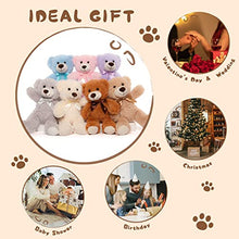 Load image into Gallery viewer, MorisMos 7 Packs Teddy Bear Stuffed Animals Plush Toys in 7 Color, Soft Bulk Teddy Bears Toys Gift for Girlfriend Kid, 13.5-inch Stuffed Teddy Bear in Bulk for Valentines Christmas Birthday Party