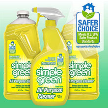 Load image into Gallery viewer, Simple Green All-Purpose Cleaner - Stain Remover for Clothing, Fabric & Carpet, Cleans Floors & Toilets, Degreases Ovens & Pans (Lemon, 32 oz Spray and 2-67.6 oz Refill)