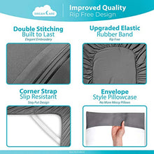 Load image into Gallery viewer, DreamCare Deep Pocket Sheets Microfiber Sheets Bed Sheets Set 4 Piece Bedding Sets Queen Size, Gray