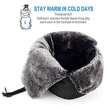 Load image into Gallery viewer, Mysuntown Unisex Winter Trooper Trapper Hat Hunting Hat Ushanka Ear Flap Chin Strap and Windproof Mask,Black,22-24 Inches ,One Size Fits All