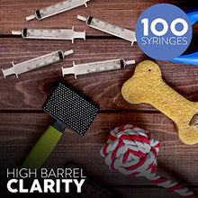 Load image into Gallery viewer, 10ml Syringe with Luer Slip Tip - 100 Sterile Syringes by Care Touch – No Needle, Great for Dispensing Oral Medicine and Home Care