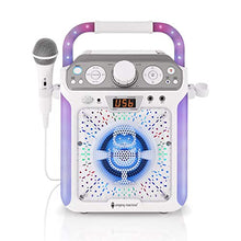 Load image into Gallery viewer, Singing Machine SML682BTW Groove Cube CDG Karaoke System, White, (SML682BTWD)
