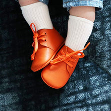 Load image into Gallery viewer, Ella Bonna Oxford Baby Boy Shoes, Soft Sole, Leather Baby Shoes, Toddler Girl Baby Walking Shoes, Newborn Infant Mini Kids Crib Baby Moccasins (Beige, US 5)