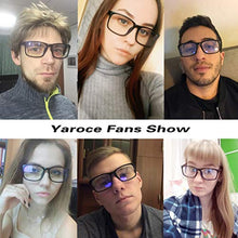 Load image into Gallery viewer, YAROCE Blue Light Blocking Glasses Women/Men, Anti Eyestain Computer Gaming Glasses Lightweight Nerd Eyeglasses Non Prescription
