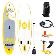 Load image into Gallery viewer, Solstice Watersports Bali 2.0 Inflatable Stand-Up Paddle Board Kit (10'6 x 32'' x 5''), Bali 2.0 kit (Yellow)