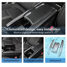 Load image into Gallery viewer, CDEFG Center Console Cover for Civic: Console Armrest Shell for 2018 2019 2020 2021 Civic Sedan Interior Accessories Arm Rest Protective Decorative Sticker Trim Carbon Fiber (3PCS)