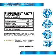 Load image into Gallery viewer, Growth Surge Post Workout Muscle Builder with Creatine, Betaine, L-Carnitine L-Tartrate - Daily Muscle Building & Recovery Supplement - 30 Servings, Watermelon Flavor