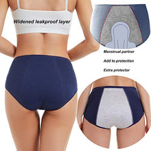 Load image into Gallery viewer, Period Underwear for Women Leak Proof Cotton Overnight Menstrual Panties Briefs ( Multipack)