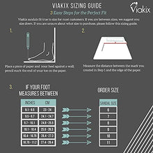 Load image into Gallery viewer, Viakix Womens Hiking Sandals – Comfortable Stylish Athletic Sport Shoes for Walking Outdoors Water Trekking, Blue 8