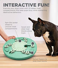 Load image into Gallery viewer, Nina Ottosson by Outward Hound Dog Worker Green Interactive Treat Puzzle Dog Toy