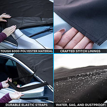 Load image into Gallery viewer, EcoNour Windshield Cover for Ice and Snow | Enhanced 600D Oxford Fabric Windshield Frost Cover for Any Weather | Water, Heat & Sag-Proof Car Windshield Snow Cover | Standard (69 x 42 inches)