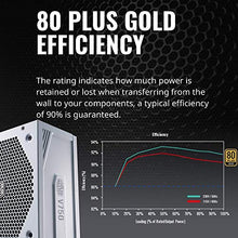 Load image into Gallery viewer, Cooler Master V750 Gold White Edition V2 Full Modular, 750W, 80+ Gold Efficiency, Semi-fanless Operation, 16AWG PCIe high-Efficiency Cables