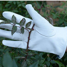 Load image into Gallery viewer, Leather Gardening Gloves Women, 3D Mesh Breathable Garden Working Glove