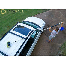 Load image into Gallery viewer, DOCAZOO DocaPole 30 Foot High Reach Brush Kit with 7-30 Foot Extension Pole // Brush Kit Includes 3 Brushes // Soft Bristle Car Wash Brush // Medium Bristle Cleaning Brush // Hard Bristle Deck Brush…