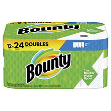 Load image into Gallery viewer, Bounty Select-A-Size Paper Towels, White, 12 Double Rolls = 24 Regular Rolls