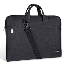 Load image into Gallery viewer, Voova Laptop Bag 17 17.3 inch Water-resistant Laptop Sleeve Case with Shoulder Straps & Handle/Notebook Computer Case Briefcase Compatible with MacBook Pro/New Razer Blade Pro 17 / Acer/Asus/Hp,Black
