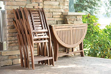 Load image into Gallery viewer, Eucalyptus 43 Inch Round Folding Deck Table