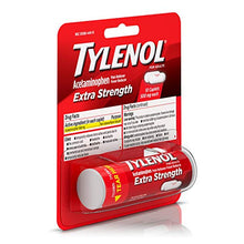 Load image into Gallery viewer, Tylenol, Extra Strength Caplets with 500 mg Acetaminophen Pain Reliever Fever Reducer ct, Multicolor, 10 Count