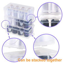 Load image into Gallery viewer, New brothread Polyester Embroidery Machine Thread 1000m Each with Clear Plastic Storage Box for Embroidery & Quilting - 4xWhite+4xBlack