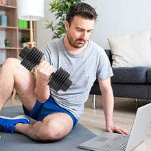 Load image into Gallery viewer, ATIVAFIT Adjustable Dumbbells 44 lbs-20KG Weight for Workout Strength Training Fitness Weight Gym (Single