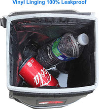 Load image into Gallery viewer, EPAuto Waterproof Car Trash Can with Lid and Storage Pockets, Black