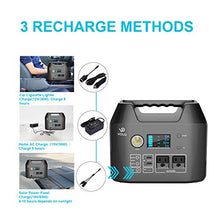 Load image into Gallery viewer, VOLO 300W Portable Power Station, 296Wh(80000mAh) Camping Lithium Battery Pack with 2AC 110V/ 1DC 12V/ 1DC 24V/ 1Car Cigarette Lighter/ 1QC3.0USB-C/ 2USB/Flashlight for Outdoor Camp Home Emergency