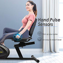 Load image into Gallery viewer, Merax Magnetic Recumbent Exercise Bike with Bluetooth | 8-Level Resistance | Quick Adjust Seat