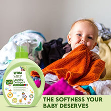 Load image into Gallery viewer, WBM INTERNATIONAL Liquid Baby Laundry, Fragrance Free, 50 Loads Each, Pack of 2, 3X Concentrated Detergent, 70 Fl Oz