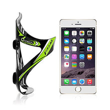 Load image into Gallery viewer, Wiel 100% Full Carbon Fiber Bicycle Bike Light Drink Water Bottle Cage Holder (2PCs Green)