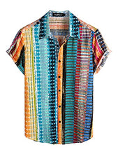 Load image into Gallery viewer, VATPAVE Mens Floral Hawaiian Shirts Short Sleeve Button Down Beach Shirts 3X-Large Multicolor