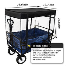 Load image into Gallery viewer, VOONKE Wagon Rain Cover, Push-Pull Wagon Rain Cover Canopy,Folding Wagon Canopy Attachment, Suitable for Outdoor Camping Picnic Waterproof Transparent Wagon Cover(Suitable for Half-Folded Wagon)