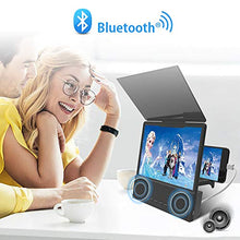 Load image into Gallery viewer, GLISTON 8'' 3D Phone Screen Enlarger with Bluetooth Speaker, Screen Magnifier for Cell Phone, HD Screen Amplifier for Smartphone, Folding Screen Magnifier for Movies, Videos, Gaming