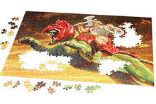 Load image into Gallery viewer, Masters of The Universe Mattel Jigsaw Puzzle with 500 Interlocking Pieces & Mini-Poster Featuring He-Man & Battle Cat, Gift for Collectors & Kids Ages 8 Years Old & Up, Orange