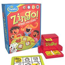 Load image into Gallery viewer, ThinkFun Zingo Bingo Award Winning Preschool Game for Pre-Readers and Early Readers Age 4 and Up - One of the Most Popular Board Games for Boys and Girls and their Parents, Amazon Exclusive Version