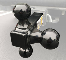 Load image into Gallery viewer, MAXXHAUL Black 70270 Hollow Shaft Triple Ball Mount - Black