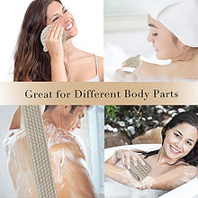 Load image into Gallery viewer, Suntee Exfoliating Back Scrubber & Exfoliating Sponge Pad Set for Shower, Bath Shower Scrubber for Men and Women, Luffa Scrubber to Deep Clean Relax Your Body (36.5'' length 4.5'' width)