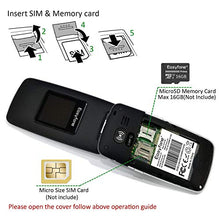 Load image into Gallery viewer, Easyfone A1 3G Unlocked Senior Flip Cell Phone, Big Button Hearing Aids Compatible Easy-to-Use Flip Mobile Phone with Charging Dock(Black)