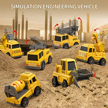 Load image into Gallery viewer, TEMI Construction Truck Toys Cars for Toddlers 3-5 - 7-in-1 Friction Power Vehicle Toy for 3 4 5 6 Year Old Boys, Carrier Transport Trucks for Kids 3-5 Years, Car Toys Set for Age 3-9 Boys & Girls