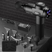 Load image into Gallery viewer, TOLOCO Massage Gun, Upgrade Percussion Muscle Massage Gun for Athletes, Handheld Deep Tissue Massager (Black)