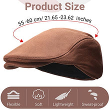 Load image into Gallery viewer, JaGely 8 Pcs Newsboy Hats for Men Cotton Flat Cap Lvy Gatsby Newsboy Hat Scally Cap Newsies Hat Winter Beret Hat Cabbie for Men Father Grandfather Christmas Lovers Gifts, Navy,green,coffee, One Size